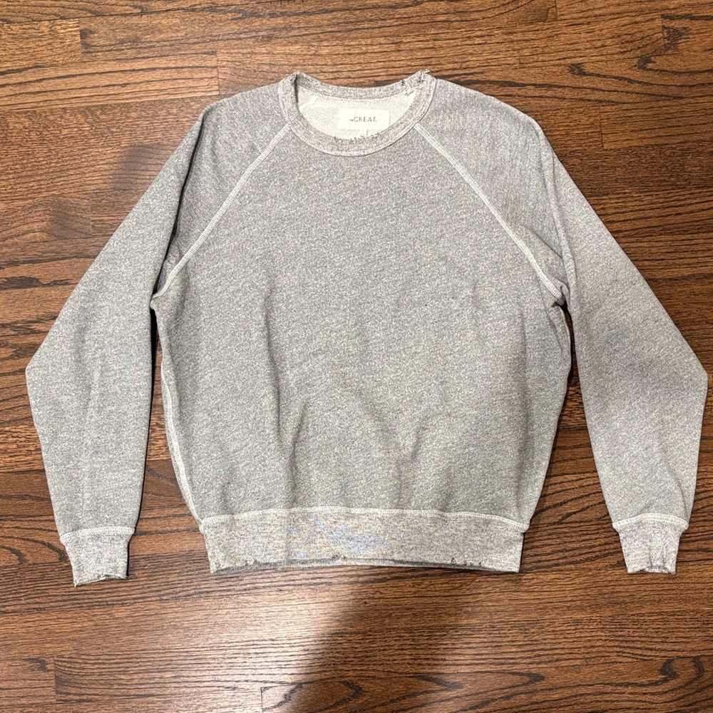 The Great THE COLLEGE SWEATSHIRT. Varsity grey size 1 - Picture 5 of 7